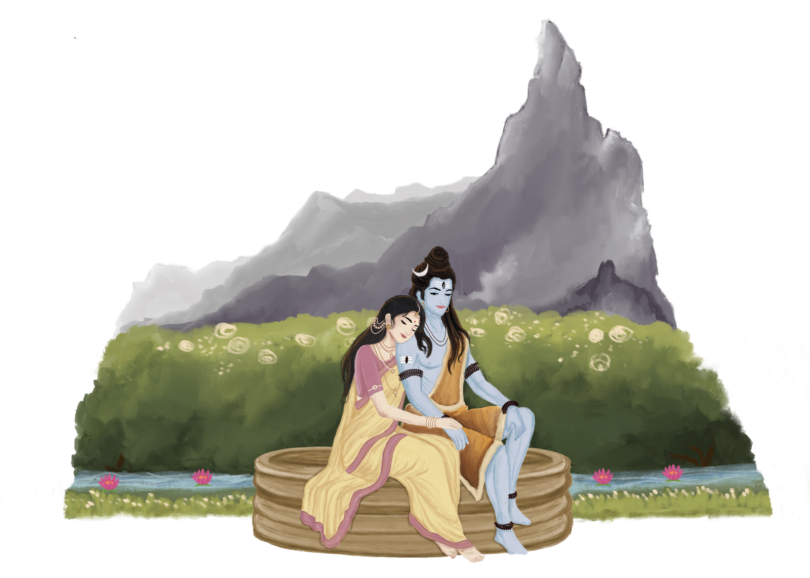 Kailash Mountain Scene